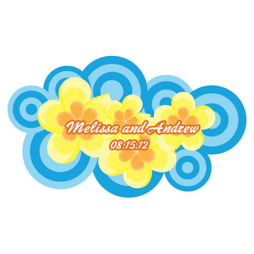 Plumeria Flower Sticker