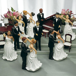 Interchangeable Brides & Grooms Cake Topper Asian G