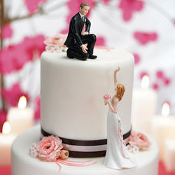 Reaching Bride and Helpful Groom Mix & Match Cake Toppers Groom 