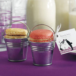 Miniature Metal Pails Silver