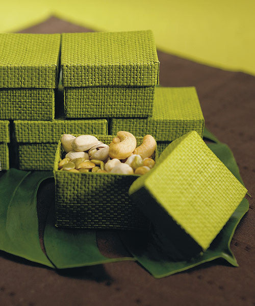 Natural Woven Favor Boxes With Lids Natu