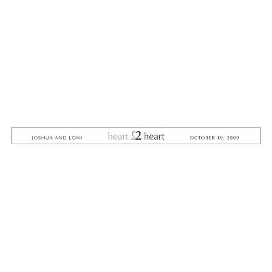 Heart to Heart Transparent Stickers
