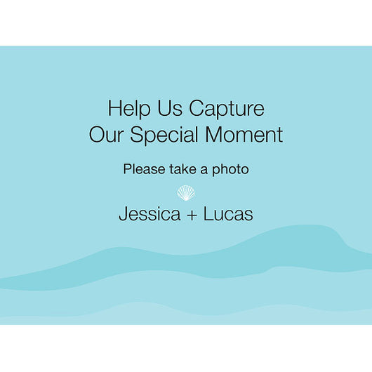 Beach Camera Table Sign