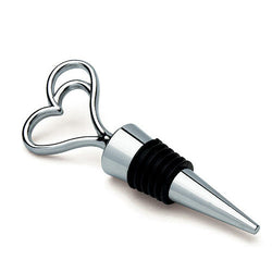 Fused in Love Double Heart Wine Stopper in Gift Packaging