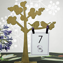 Wooden Die-cut Trees with 