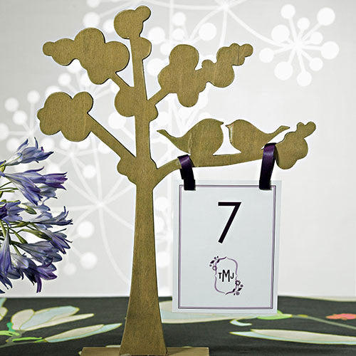 Wooden Die-cut Trees with 