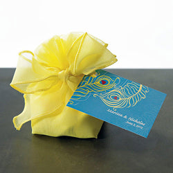 Organza Drawstring Bags with Decorative Bow