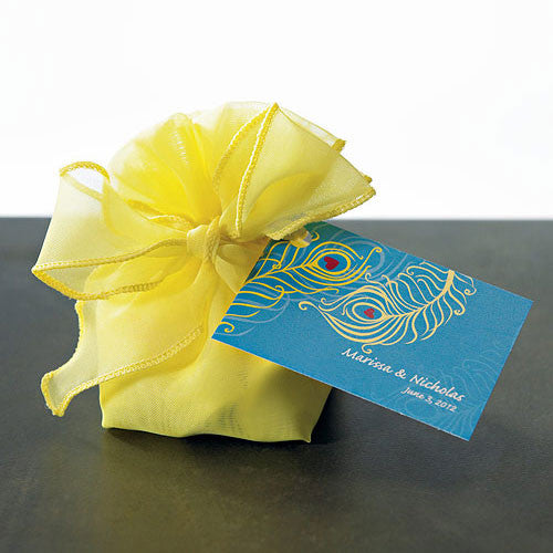 Organza Drawstring Bags with Decorative Bow