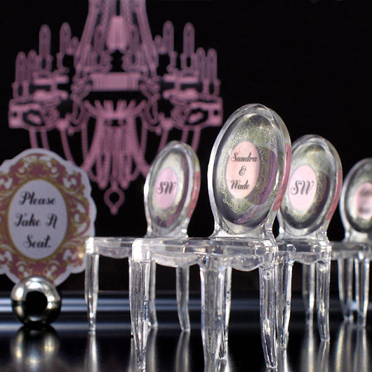 Miniature Clear Acrylic Phantom Chairs