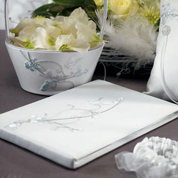 Love Bird in Classic White Guest Book