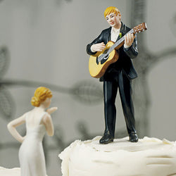 Love Serenade Guitar Playing Groom Figurine