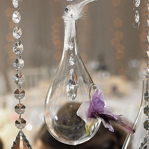 Blown Glass Tear-Drop Vases 