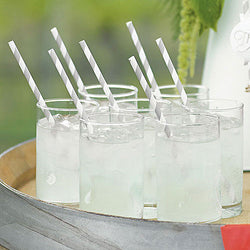 Sippers Candy Striped Paper Straws