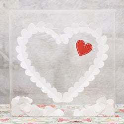 From The Heart Transparent Acrylic Shadow Box